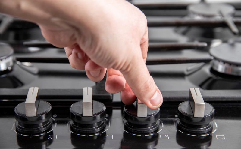 New Gas Stove in Kitchen